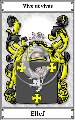 Ellef Family Crest Download (JPG) Book Plated - 600 DPI