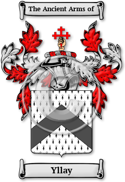 Yllay Family Crest Download (JPG) Legacy Series - 600 DPI