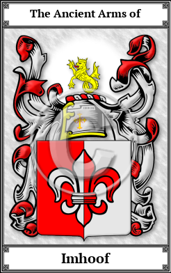 Imhoof Family Crest Download (JPG)  Book Plated - 150 DPI