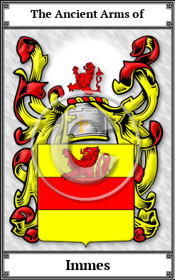 Immes Family Crest Download (JPG)  Book Plated - 150 DPI