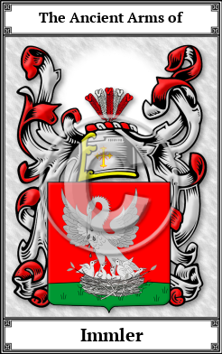 Immler Family Crest Download (JPG)  Book Plated - 150 DPI