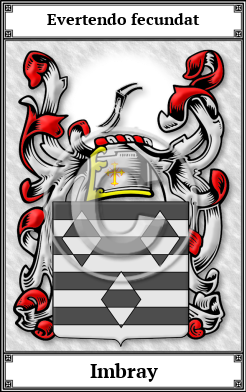Imbray Family Crest Download (JPG)  Book Plated - 150 DPI
