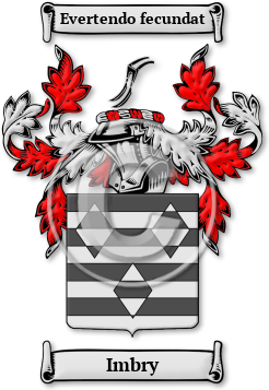 Imbry Family Crest Download (jpg) Legacy Series - 150 DPI