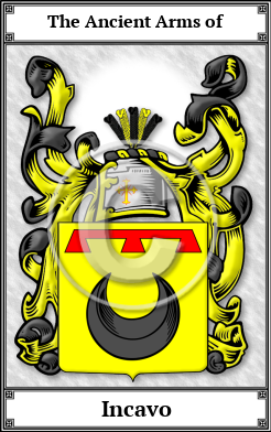 Incavo Family Crest Download (JPG)  Book Plated - 150 DPI
