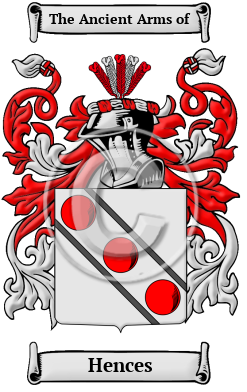 Hences Family Crest Download (JPG) Heritage Series - 300 DPI
