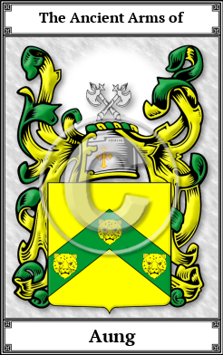 Aung Family Crest Download (JPG)  Book Plated - 150 DPI