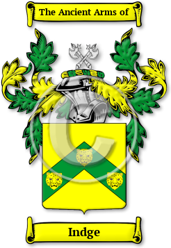 Indge Family Crest Download (jpg) Legacy Series - 150 DPI