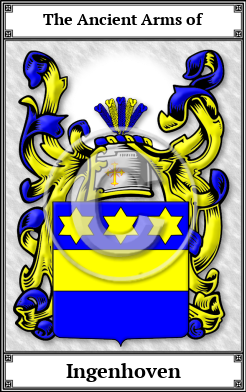 Ingenhoven Family Crest Download (JPG)  Book Plated - 150 DPI