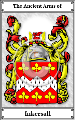 Inkersall Family Crest Download (JPG)  Book Plated - 150 DPI