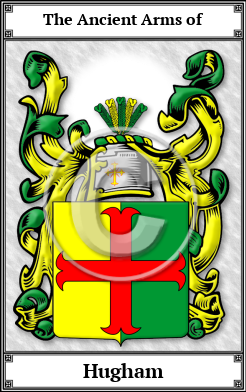 Hugham Family Crest Download (JPG) Book Plated - 600 DPI