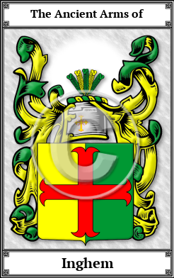 Inghem Family Crest Download (JPG)  Book Plated - 150 DPI