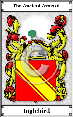 Inglebird Family Crest Download (JPG) Book Plated - 600 DPI