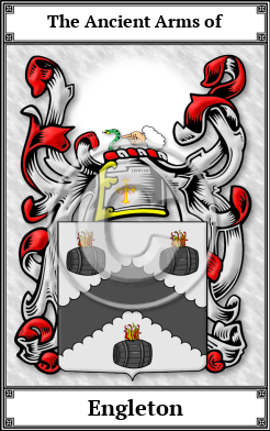 Engleton Family Crest Download (JPG)  Book Plated - 150 DPI