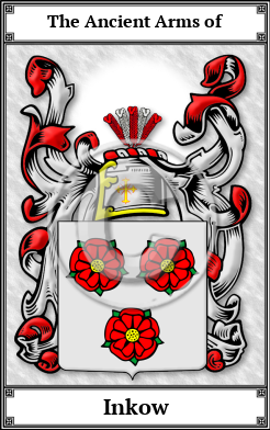 Inkow Family Crest Download (JPG)  Book Plated - 150 DPI