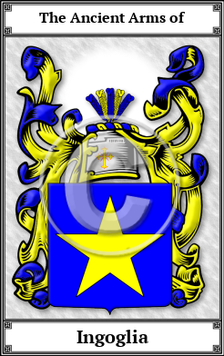 Ingoglia Family Crest Download (JPG)  Book Plated - 150 DPI