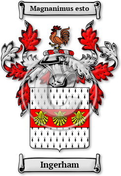 Ingerham Family Crest Download (jpg) Legacy Series - 150 DPI