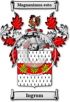 Ingrum Family Crest Download (JPG) Legacy Series - 300 DPI
