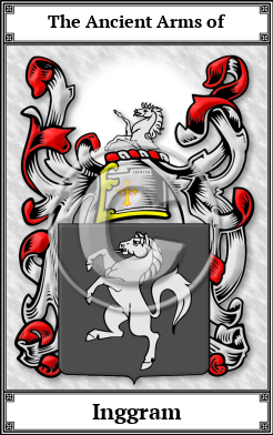 Inggram Family Crest Download (JPG)  Book Plated - 150 DPI