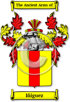 Iñiguez Family Crest Download (JPG) Legacy Series - 600 DPI