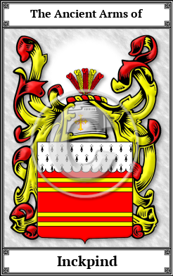 Inckpind Family Crest Download (JPG) Book Plated - 600 DPI