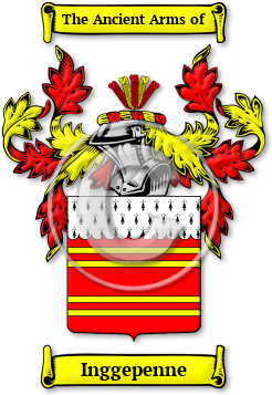 Inggepenne Family Crest Download (jpg) Legacy Series - 150 DPI
