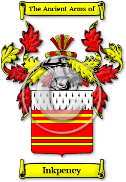 Inkpeney Family Crest Download (jpg) Legacy Series - 150 DPI