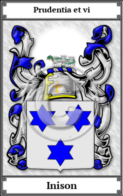 Inison Family Crest Download (JPG)  Book Plated - 150 DPI