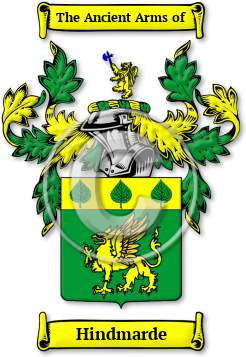 Hindmarde Family Crest Download (jpg) Legacy Series - 150 DPI