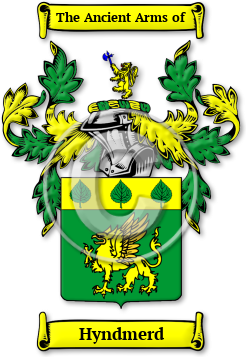 Hyndmerd Family Crest Download (jpg) Legacy Series - 150 DPI