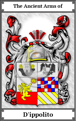 D'ippolito Family Crest Download (JPG) Book Plated - 600 DPI