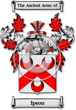 Ipson Family Crest Download (jpg) Legacy Series - 150 DPI