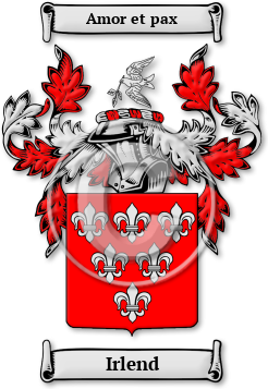 Irlend Family Crest Download (JPG) Legacy Series - 600 DPI