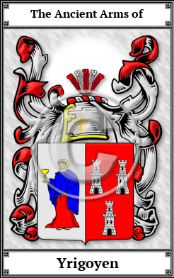 Yrigoyen Family Crest Download (JPG) Book Plated - 600 DPI