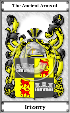 Irizarry Family Crest Download (JPG)  Book Plated - 150 DPI