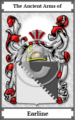 Earline Family Crest Download (JPG) Book Plated - 600 DPI