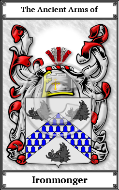 Ironmonger Family Crest Download (JPG)  Book Plated - 150 DPI