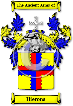 Hierons Family Crest Download (jpg) Legacy Series - 150 DPI