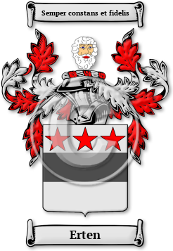Erten Family Crest Download (jpg) Legacy Series - 150 DPI