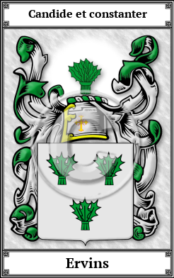 Ervins Family Crest Download (JPG)  Book Plated - 150 DPI