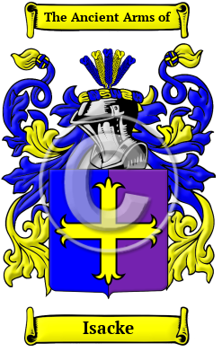 Isacke Family Crest/Coat of Arms