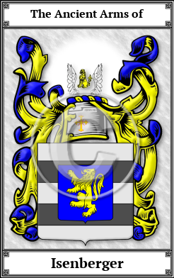 Isenberger Family Crest Download (JPG) Book Plated - 600 DPI