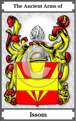 Issom Family Crest Download (JPG) Book Plated - 600 DPI