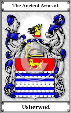 Usherwod Family Crest Download (JPG)  Book Plated - 150 DPI
