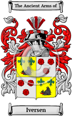 Iversen Family Crest Download (JPG) Heritage Series - 300 DPI