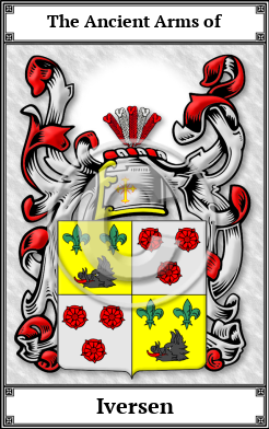 Iversen Family Crest Download (JPG)  Book Plated - 150 DPI