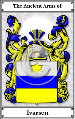 Ivarsen Family Crest Download (JPG)  Book Plated - 150 DPI