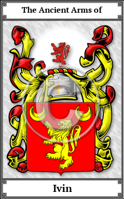 Ivin Family Crest Download (JPG)  Book Plated - 150 DPI