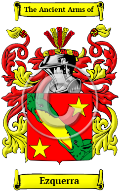Ezquerra Family Crest Download (JPG) Heritage Series - 600 DPI