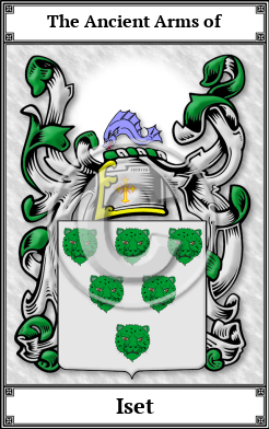 Iset Family Crest Download (JPG)  Book Plated - 150 DPI