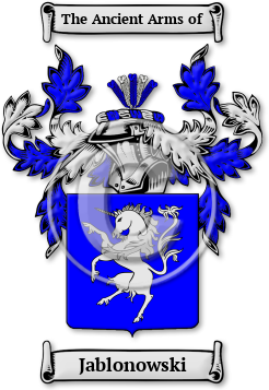 Jablonowski Family Crest Download (jpg) Legacy Series - 150 DPI